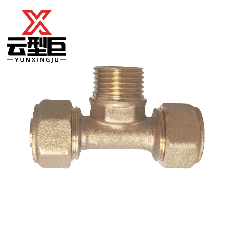 云型巨 铝塑管外丝三通 铝塑管水管接头太阳能暖气 配件 25*1寸 个