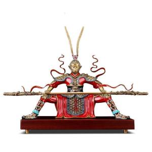 家柏饰(CORATED)齐天大圣斗战圣佛孙悟空摆件家居玄关客厅装饰摆件创意全铜工艺品