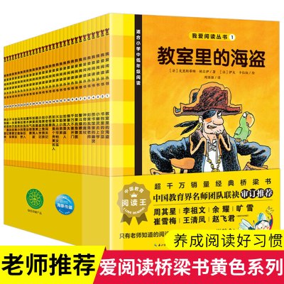 我爱阅读桥梁书黄色系列教室里的海盗书包里的女巫小幽灵去上学图书馆里的幽灵如果我是老师神奇的魔杖智斗绿眼龙