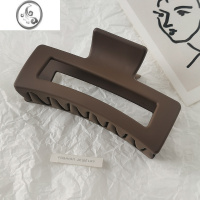 JiMi简约磨砂发夹女时尚超大号抓夹后脑勺气质盘发鲨鱼夹发卡夹子头饰