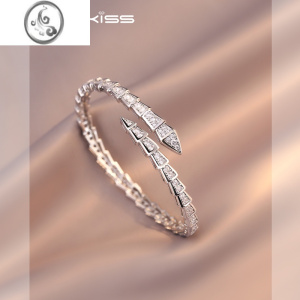 JiMi满钻微镶手镯女简约手链ins小众设计高级感情侣钉子网红手环 OK-829