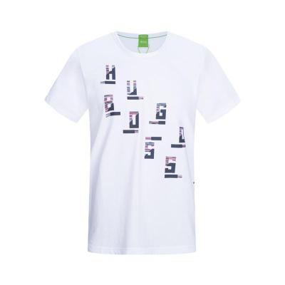 徽标细节T恤 2024夏季经典简约休闲百搭圆领短袖logo标识男士上衣