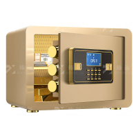 臻远ZY-NW-BXGS-03 全钢实心保险柜办公防盗保险箱 高25cm金色电子款