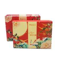 三峡屈原故里屈姑花好月圆广式月饼礼盒360G 6枚装
