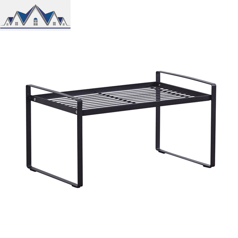 厨房铁艺双层调料瓶置物架锅具架台面落地调味品收纳架橱柜碗碟架 三维工匠