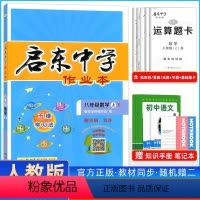 数学 人教版 八年级上 [正版]2023秋启东中学作业本八年级数学上册下册人教版北师华师同步练习册篇启东初中语文数学英语
