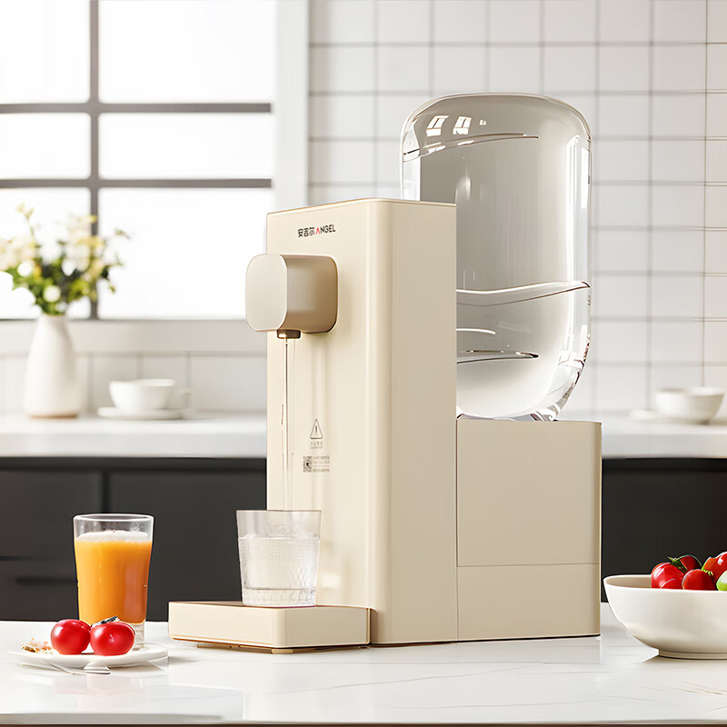 安吉尔即热式饮水机家用桌面免安装台式烧水饮水一体机年会采购便携泡奶冲奶直饮机小型烧水壶Y3692带水瓶座