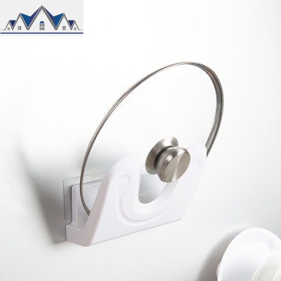 壁挂免打孔厨房家用多功能坐式菜板架墙上置物架锅具收纳架 三维工匠