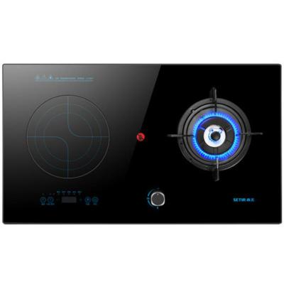 森太电气两用灶电磁灶一气一电两用灶天然气液化气燃气灶家用黑色天然气