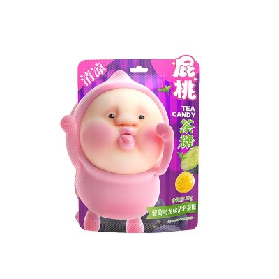 屁桃清新口气薄荷糖水果茶糖宝宝小众可爱糖果提神伴手礼网红喜糖