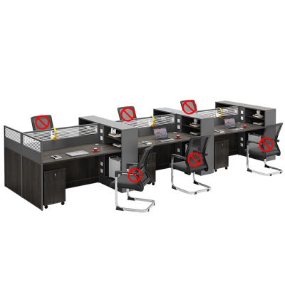 芙瑞塔隔断工位 六人位+柜张