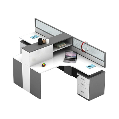 中豫鑫泽 ZYXZ5031842 屏风办公桌职员工位卡座 T型双人位含柜