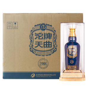 沱牌舍得 天曲1988 52度500mL*6瓶整箱装浓香型白酒