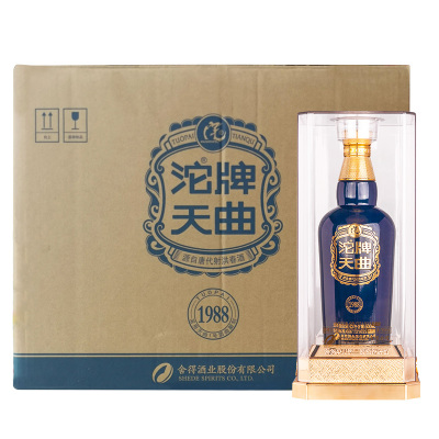 沱牌舍得 天曲1988 52度500mL*6瓶整箱装浓香型白酒