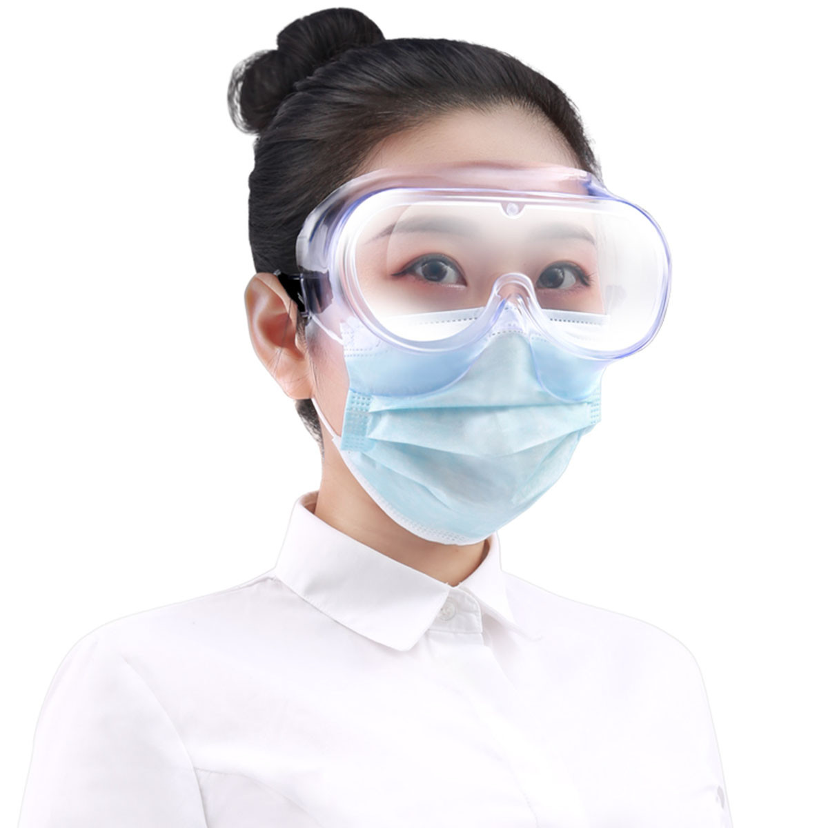 可孚医用护目镜防雾眼罩防唾沫防护眼镜医院外出防控家用防护眼罩180