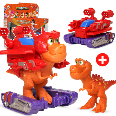时空龙骑士玩具拼装组合恐龙机甲战车玩偶穿梭者套装车公仔男孩女孩套装小号拆装恐龙+机车钢铁霸王