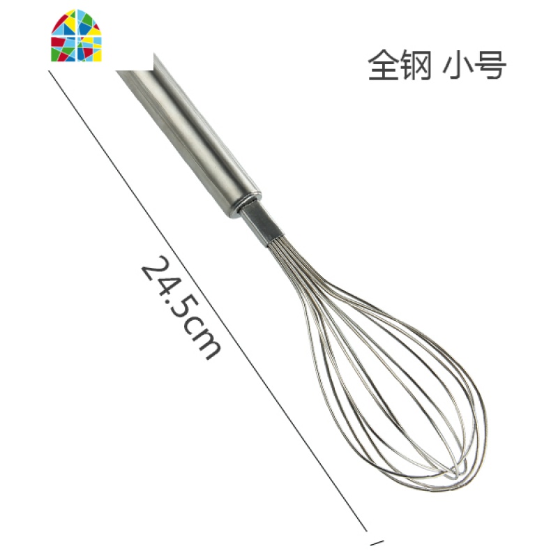 不锈钢打蛋器手动打奶油手持式搅拌器加粗和面器鸡蛋烘焙工具家用 FENGHOU 304不锈钢大号按压式