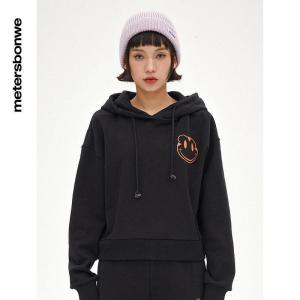 [1件3折价:99]美特斯邦威虎纹印花连帽卫衣女春季情侣