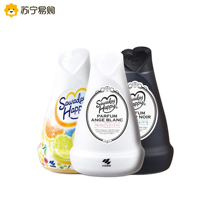 日本进口小林制药固体芳香剂室内除臭香薰空气清新车内衣橱消臭元3瓶