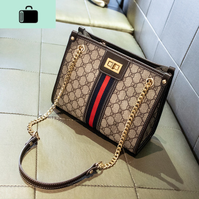 女包包大容量2020春夏天新款潮百搭手提单肩斜挎腋下包时尚链条潮NEW LAKE 灰色女斜挎包