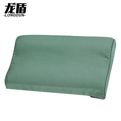 龙盾棉质枕头 硬质内务定型枕学校军训宿舍用 军绿色