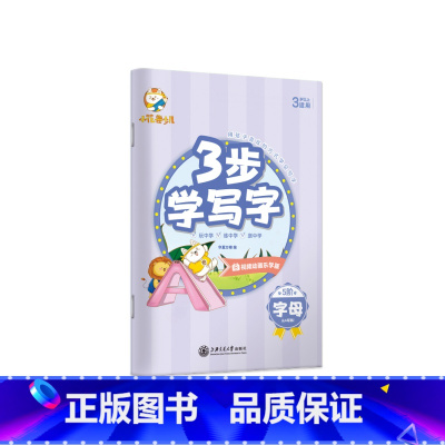 字母单本 [正版]幼儿园控笔训练字本3-8岁数字描红本3步学写字儿童趣味练字本可擦写幼儿启蒙入门幼小衔接学前班大班拼音字