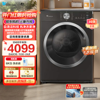 小天鹅(LittleSwan)10KG热泵烘干机 全自动家用干衣机纯平自由嵌蒸发器自清洁多重毛屑过滤TH10VH628T