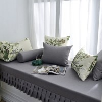 家柏饰(CORATED)高密度海绵飘窗垫窗台垫定做沙发垫北欧阳台垫榻榻米可机卡座 7号色 12cm飘窗垫