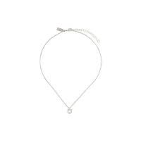 Salvatore Ferragamo女士链条玻璃黄铜项链时尚百搭配饰