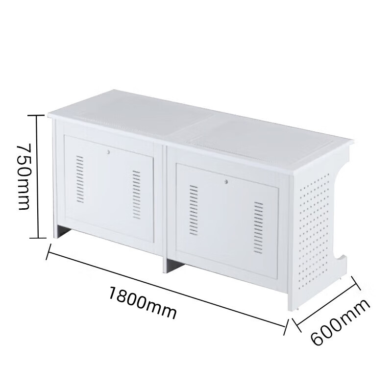 誉卓远 翻转电脑桌多媒体桌子双人课桌机房电脑桌 带机箱款180*60*75