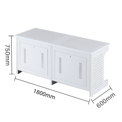 誉卓远 翻转电脑桌多媒体桌子双人课桌机房电脑桌 带机箱款180*60*75