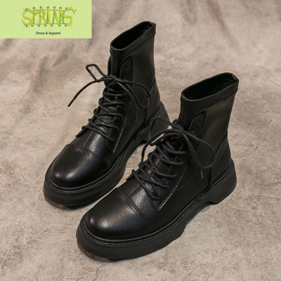 马丁靴女英伦风2020新款ins网红瘦瘦靴弹力袜靴短靴女春秋单靴子语娄