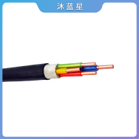 沐蓝星 纯铜电线电缆 25平/100米450V 捆