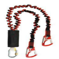加安和诺带缓冲包的弹力双钩安全绳Climber-DSIC2