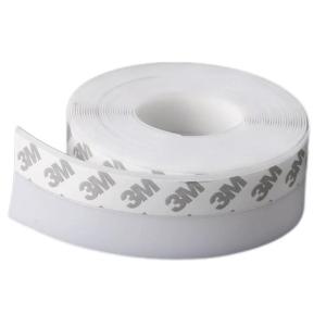 中锦科技 硅胶门窗密封条防风防尘自粘密封胶条45mm*5米[白色卷