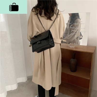 包包女包新款2020春夏时尚菱格链条包单肩斜挎包大容量复古流浪包NEW LAKE女斜挎包