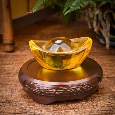 美帮汇香炉底座纯铜圆形香薰炉座子香座家用室内茶道工艺品摆件