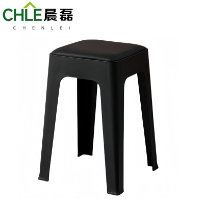 晨磊 塑料凳 47*32*28cm(黑色) 个