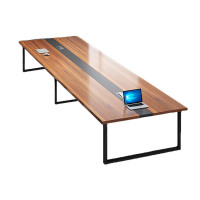 阿拉贡简约现代会议桌长桌办公家具工作台会议室长条桌办公桌椅组合4*1.4(米)