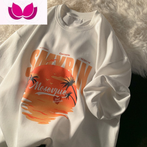 七斓短袖男夏季新款宽松休闲简约半袖衣服ins港风青少年学生圆领t恤潮