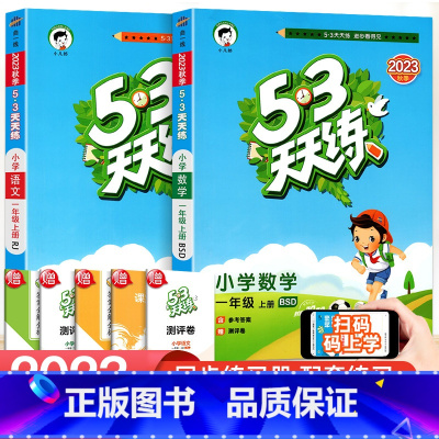 [两本]语文(人教版)+数学(北师大版) 一年级下 [正版]2023新版 53天天练一二三四五六年级上册下册同步训练全套