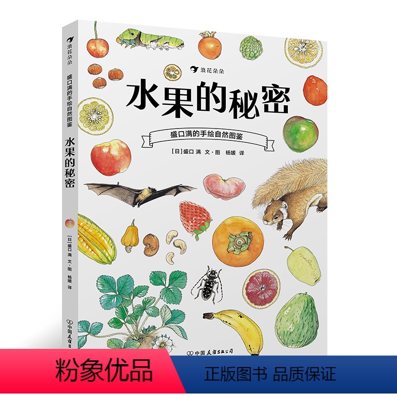 [正版]浪花朵朵童书 水果的秘密 盛口满的手绘自然图鉴 儿童插图科普百科绘本书籍
