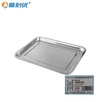 顺心优 不锈钢方果盘 小方盘 小托盘 20*27*2cm/个