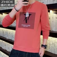 SUNTEK卫衣男 春秋季套头打底T恤衫圆领学生加绒加厚长袖男士秋装上衣服卫衣