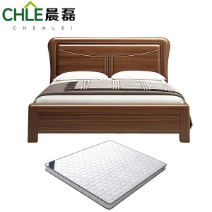 晨磊 实木单人床(含床垫) 210*180*113cm 套