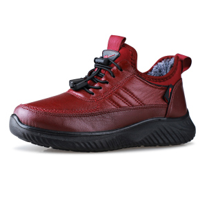 双星中老年健步鞋男款冬季防寒保暖休闲鞋加绒加厚女棉鞋