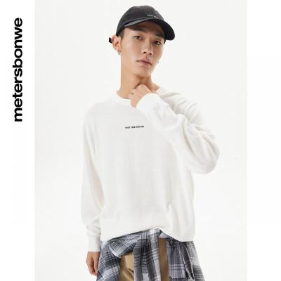 [1件5折价:75]美特斯邦威男装基础多色德绒圆领长袖毛衫