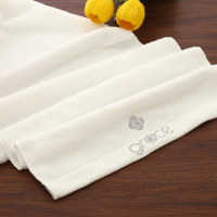 洁丽雅毛巾精品棉毛巾吸水面巾 白色 [80*36CM]1条装 白色[80*36CM]1条装