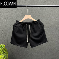 HLCOMAN2024夏季新款运动三分裤男外穿休闲四分短裤松紧腰不过膝居家睡裤