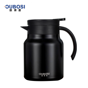 欧博思 茶水分离温显焖茶壶泡茶壶 316不锈钢保温壶 内胆带滤网 规格:1000ml 黑色1000ml